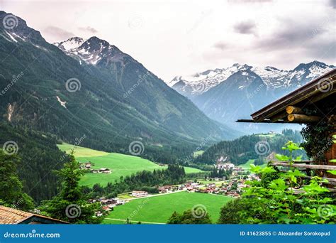 Mountains Of Tirol Austria At Summer Stock Image Image Of Forest