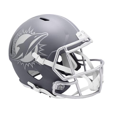 Miami Dolphins SLATE Full Size Replica Football Helmet – Creative Sports