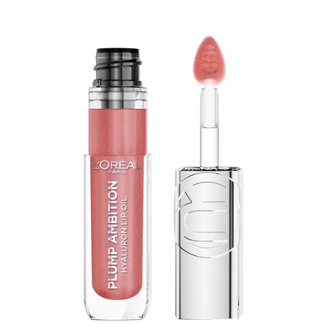 L Oréal Paris Plump Ambition Hyaluronic Lip Oil Nude Macaron Shop Lip gloss at H E B
