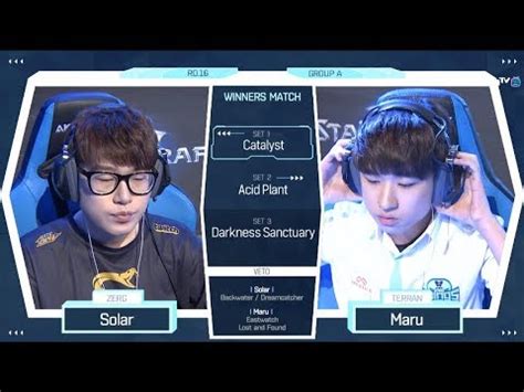 2018 GSL Season 2 Code S Ro 16 Group A Match3 Maru Vs Solar YouTube