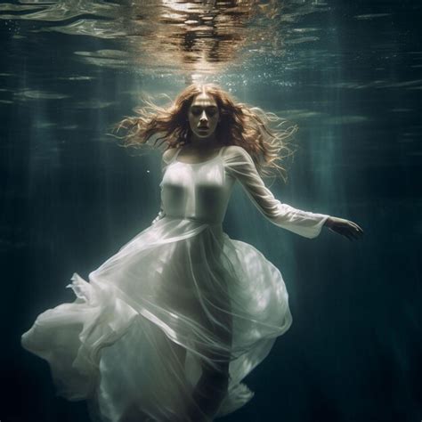 Premium Photo | Woman posing underwater