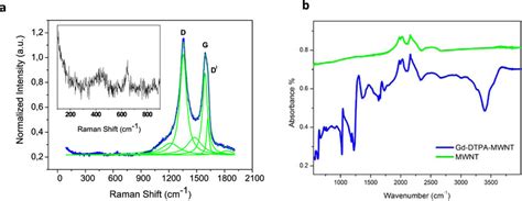 Raman And Ftir Analysis A Raman Spectrum For The Functionalized