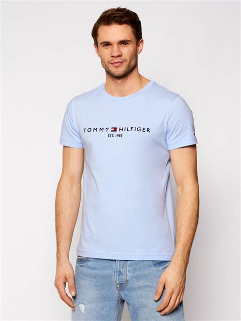 Tommy Hilfiger Тишърт Logo Tee Mw0mw11797 Син Regular Fit Modivobg