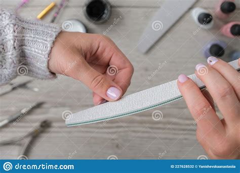 Modern Female Nude Design Manicure Nail Care Self Care Professional Hardware Manicure