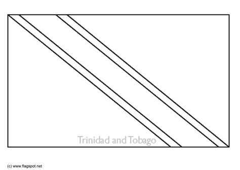 Coloring Page Flag Trinidad And Tobago Free Printables Img