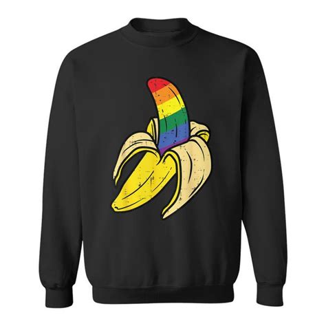 Bandera Arco Iris Banano Orgullo Gay Aliado Lgbtq Hombres Cachorro Camiseta Unisex Regaloses