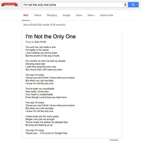 Google now shows song lyrics with search results - The Verge