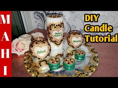 Henna Candle Tutorial Diy Candle Ideas Mehndi Plate Candles Set