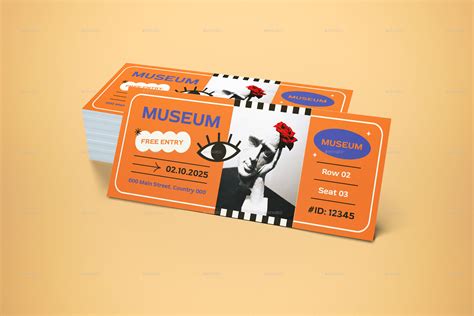 Museum Ticket Print Templates Graphicriver