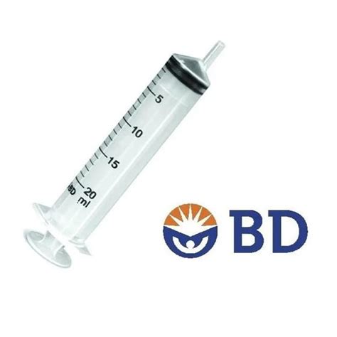 Seringa 20 Ml BD Luer Lock Bico Rosca S Agulha Caixa C 50 Seringa