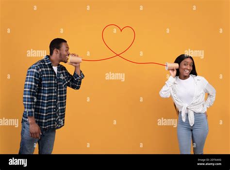 Communication Call Relationship Of Couple In Love Stock Photo Alamy