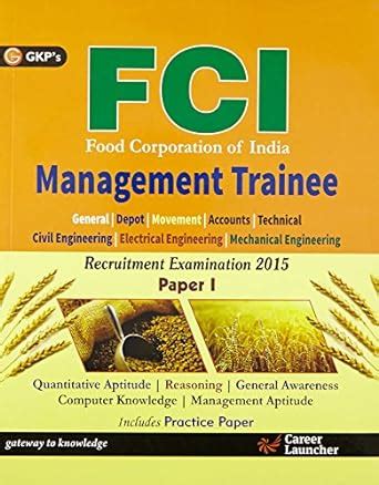 Buy FCI FOOD CORPORATION OF INDIA Management Trainee Recruitment Exam