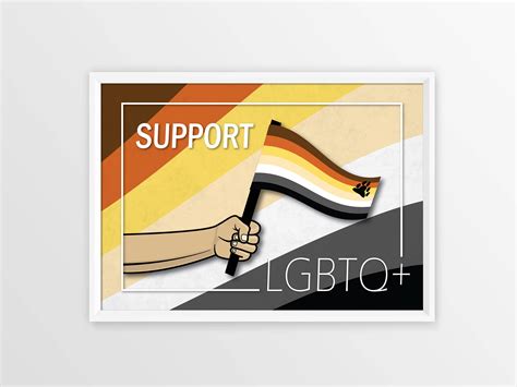 Gay Bear Lgbt Pride Flag Support Couples Gift Equality Quote Etsy