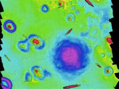 Huellas de las armas nucleares realizaron el primer mapa de los cráteres en el Atolón Bikini