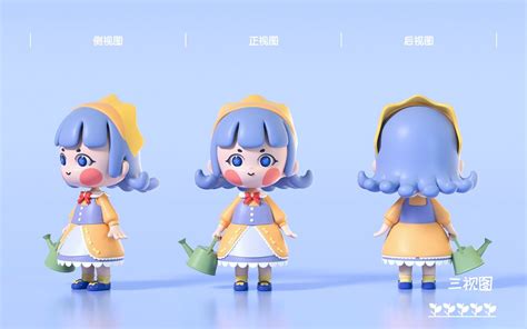 Flower And Girl On Behance Character Modeling D Character