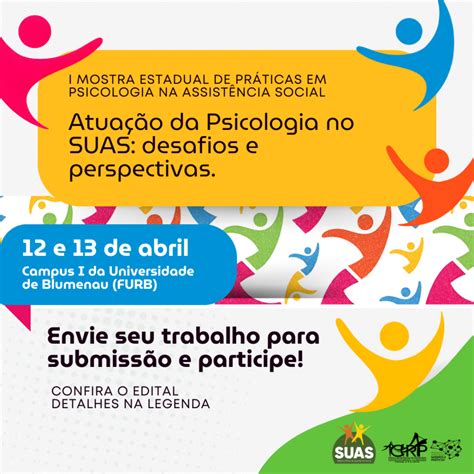 Conselho Regional de Psicologia CRP 12 convida para apresentação de