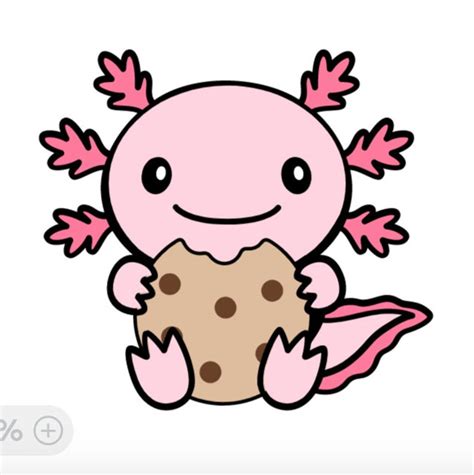 Girl Scout Cookie Axolotl 2023 Mascot Digital PNG Image File Etsy Canada