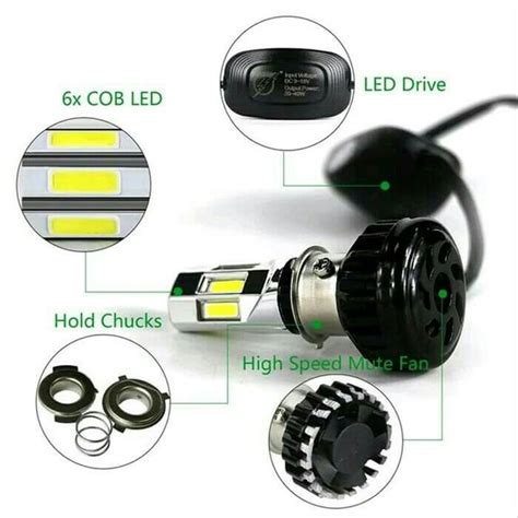 Jual Lampu LED Headlamp Motor LED RTD 6 Sisi M02E Lampu Utama Super