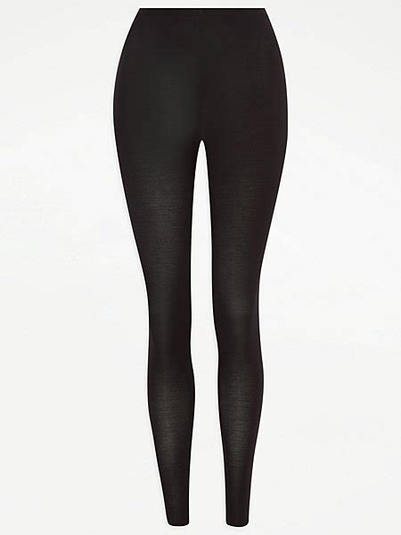 Black Thermal Leggings Women George At Asda