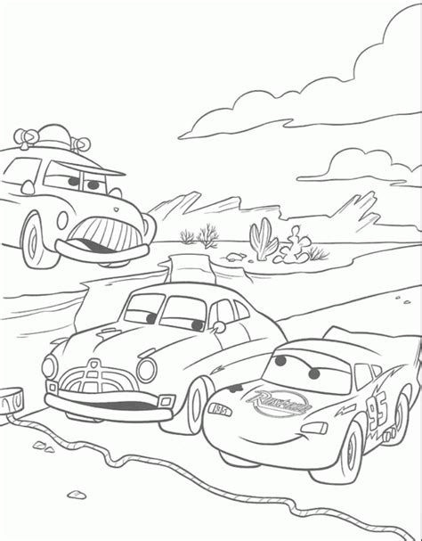 Cars Movie Coloring Pages - Coloring Home