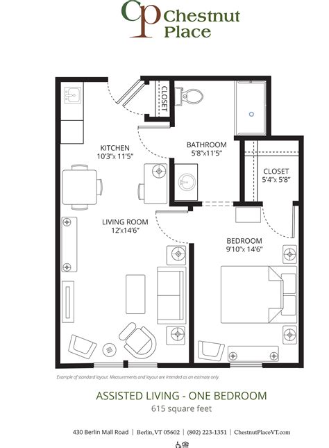 Assisted Living Floor Plan – Chestnut Place