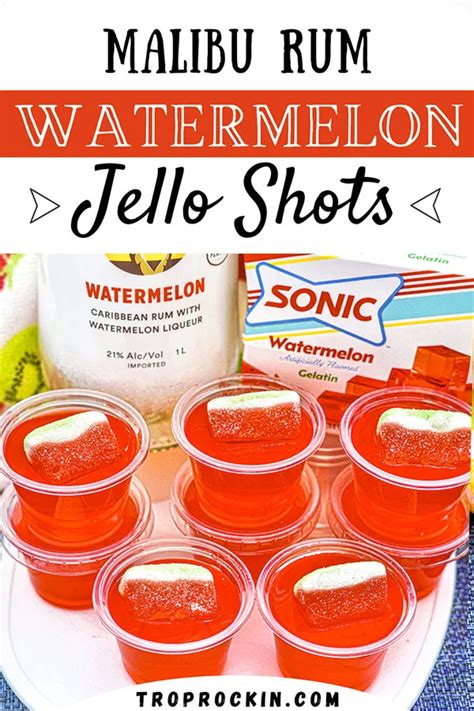 Easy Jello Shot Recipes With Malibu Rum Bryont Blog