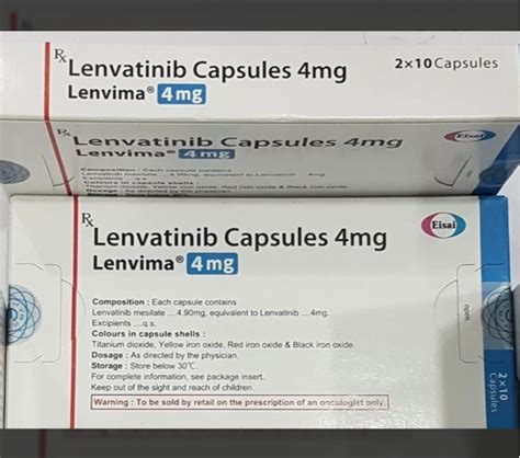 Lenvima Lenvatinib Mg Capsules At Rs Box Lenvatinib Capsule In