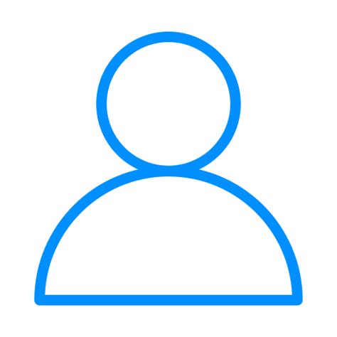 person icon blue