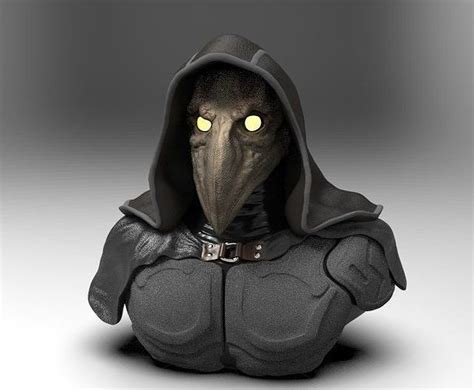 Plague Doctor 3d Model 3d Printable Cgtrader