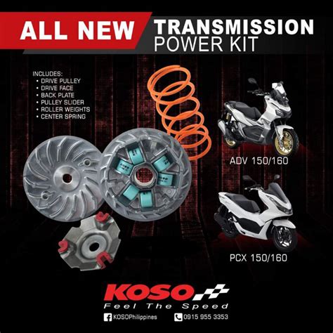 Koso Pulley Sets Pcx Adv Click Nmax Aerox Mio I Shopee Philippines