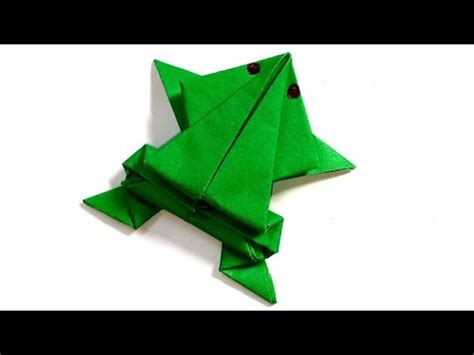 How To Make Diy Origami Paper Frog Jumping Frog How To Make An Easy