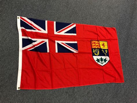 Early Canadian Red Ensign Flag 58 In X 35in