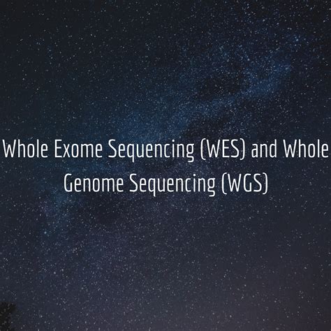 Hot topics: Whole Exome Sequencing (WES) and Whole Genome Sequencing (WGS). 