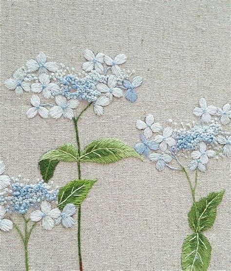 Pin By Kay Waldron On Hydrangea Lilacs Hand Embroidery Patterns Hand