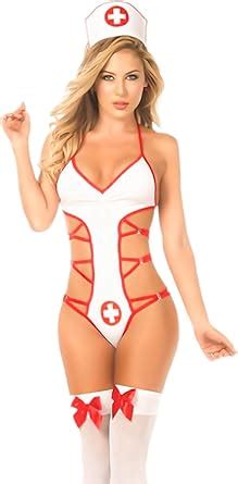 Naughty Nurse Lingerie For Women Sexy Nurse Costume Halloween Cute