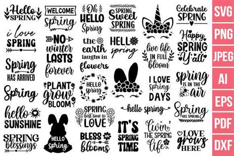 Spring Svg Bundle Spring Svg Easter Svg Graphic By Svgdesignrocket