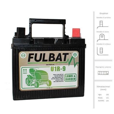 Fulbat U1R 9 Akku 24 Ah 12V Hinta Hobbyhall Fi