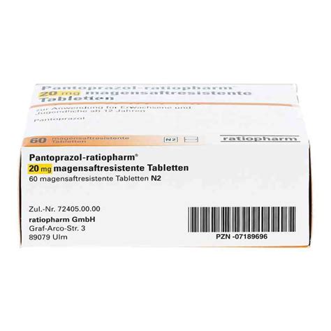 Pantoprazol Ratiopharm Mg Magensaftresistent Tabletten Stk