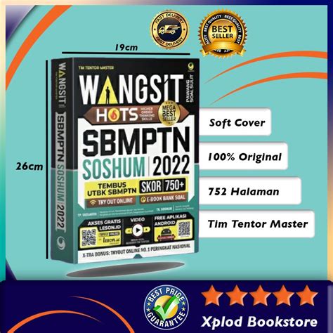 Jual BUKU LOLOS UTBK SBMPTN TERBARU 2022 SOSHUM WANGSIT TEMBUS UTBK