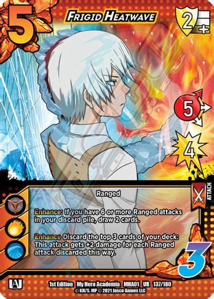 Frigid Heatwave My Hero Academia Series My Hero Academia Cardtrader