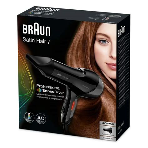 Braun Satin Hair 7 HD780 Hair Dryer SensoDryer Black TV Home