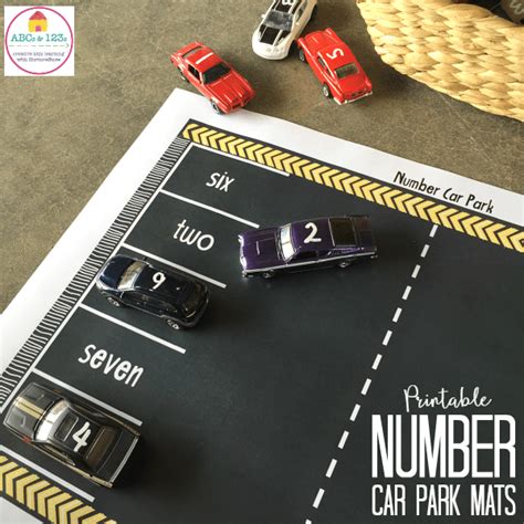 Printable Car Play Mats With Numbers Nurturestore