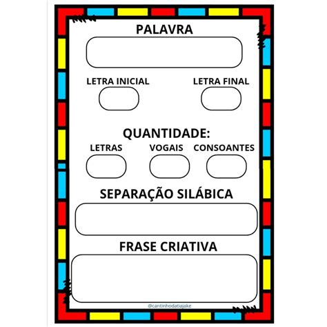 Separação Da Palavra Caixa
