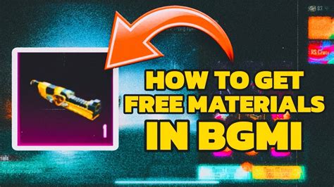 New Trick Free Direct Materials In Bgmi How To Get Free Materials