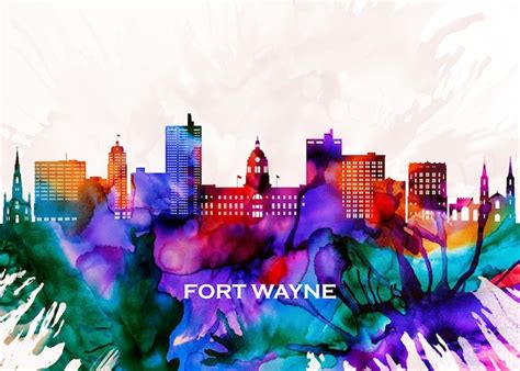 Premium Photo | Fort wayne skyline