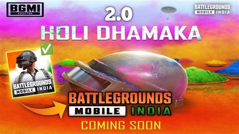 BGMI HOLI DHAMAKA 2 0 BIG PLAN REVEALED DINOSAUR MODE NEW