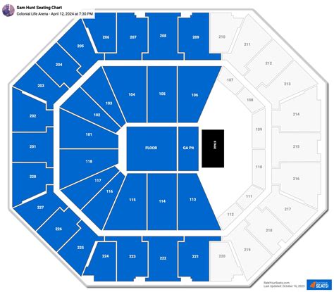 Colonial Life Arena Concert Seating Chart - RateYourSeats.com