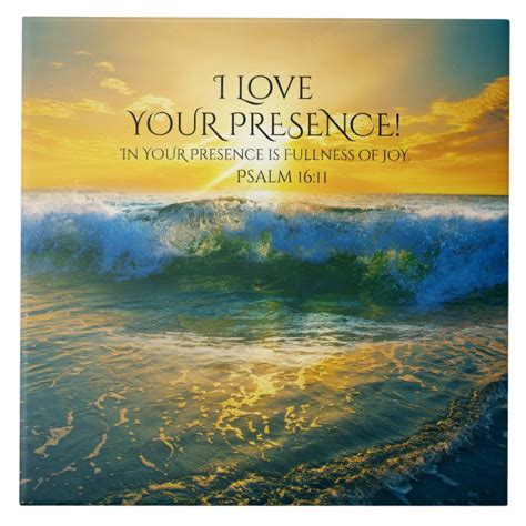 Psalm Bible Verse Beautiful Ocean Sunset Tile Zazzle