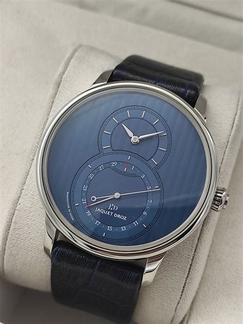 Jaquet Droz Grande Seconde Quantieme Blue Dial J Men