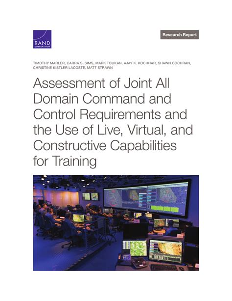 Pdf Assessment Of Joint All Domain Command And Control Requirements